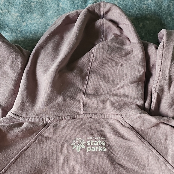 Blackwater Falls State Park Women's Purple Hoodie - Picture 3 of 3